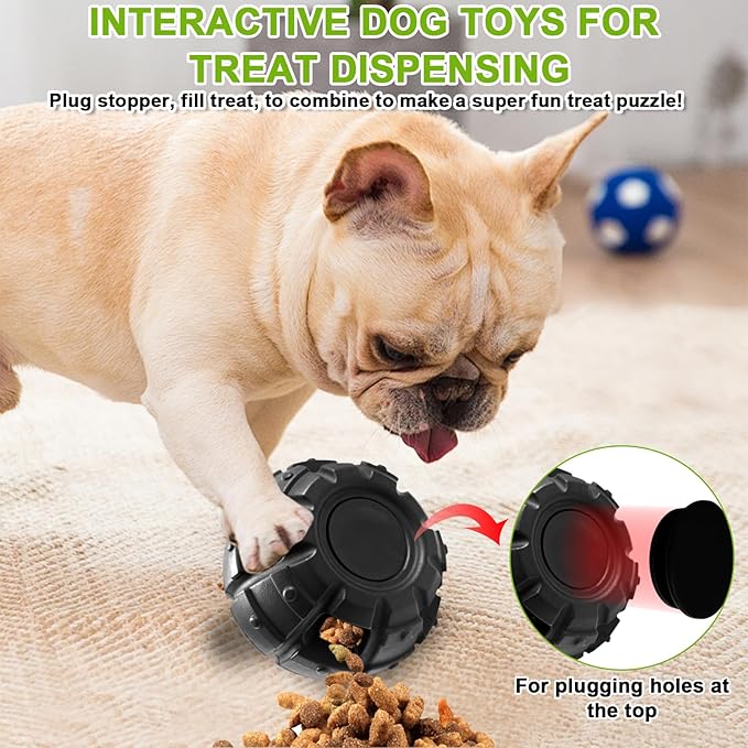Yipetor Dog Toys, Power Chewer, Filled and Frozen Dog Food, Long-Lasting Dog Toys to Keep Dogs Distracted Busy (Summer Large)-Mewly Pet