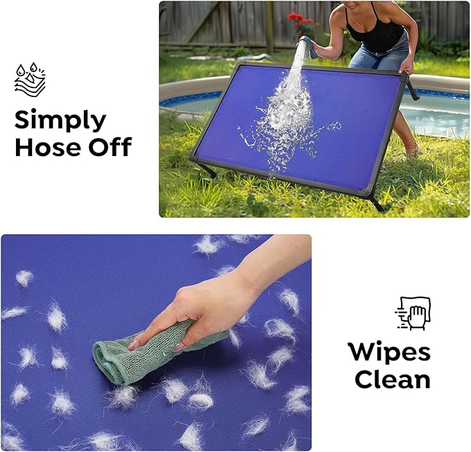 Veehoo Chew Proof Dog Bed - Anti-Scratch Durable Dog Hammock, Off Ground, CWC2420ACP-Mewly Pet