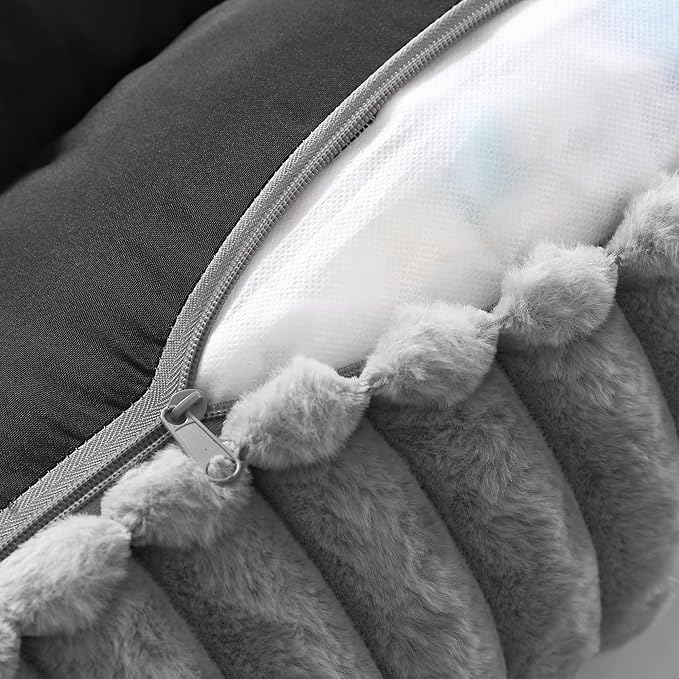 Arlee Saddle Sofa Memory Foam Pet Bed, Comfortable & Washable, Ideal for Dogs and Puppies, Extra Comfort, Couch Design, Crate & Kennel Furniture, Pet Supplies & Essentials, Grey, Large-Mewly Pet