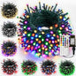 Albelt Smart Color Changing Christmas Lights, Christmas Decoration Lights with Remote & Timer, 66 FT 200 LED RGB Twinkle Fairy String Light Waterproof for Indoor Outdoor Halloween Xmas Tree Decor