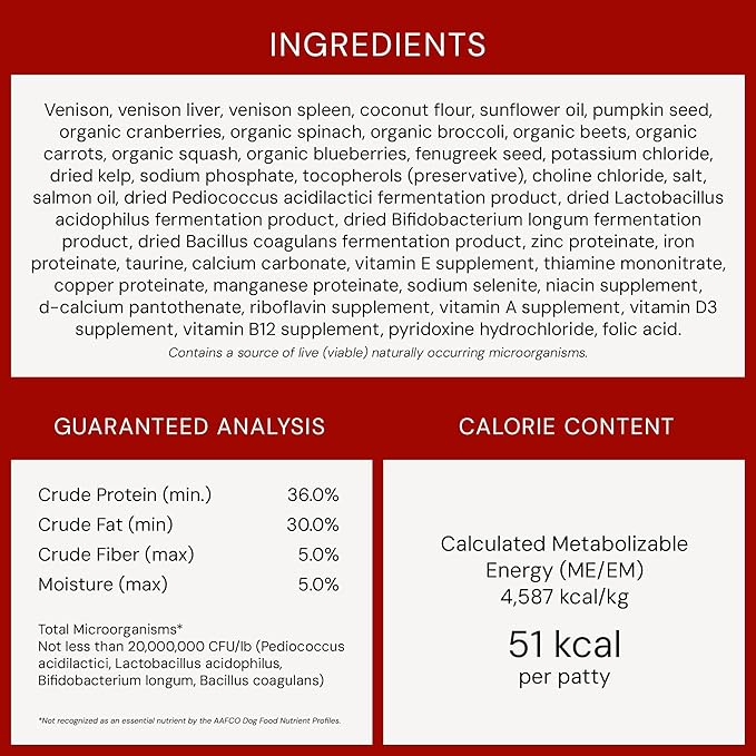 Stella & Chewy's Freeze-Dried Raw Dinner Patties - Simply Venison Recipe - High Protein Grain-Free Puppy & Dog Food - Perfect For Picky Eaters - 14 oz-Mewly Pet
