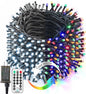 Brizled Christmas String Lights, 279ft 800 LED Color Changing Christmas Lights with Remote, 11 Modes Tree Light Cool White & Multicolor Green Wire Xmas Light Outdoor for Xmas Party Home