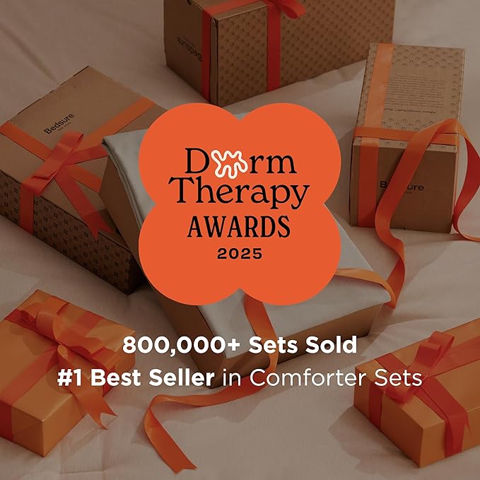 Bedsure Full Comforter Set - Beige Soft Bedding for All Seasons, Cationic Dyed Bed Set, 3 Pieces, 1 Full Size Comforter (82"x86") and 2 Pillow Shams (20"x26"+2")