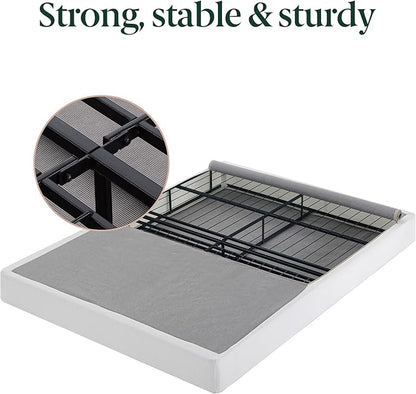 Zinus Jayanna 9 Inch High Profile BiFold Box Spring / Folding Mattress Foundation / Strong Steel Structure / No Assembly Required, Full