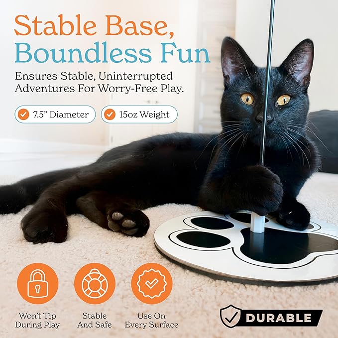 Interactive Cat Toys for Indoor Cats Suction Cup Cat Toys for Indoor Cats Bird Hunting Slefplay Simulation for Kitten Flying Bird Toy Feather Wand Attachments-Mewly Pet