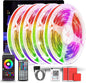 Led Lights for Bedroom 400FT (4 Rolls of 100ft), Color Changing RGB Led Strip Lights with 60 Keys Remote and App Control, Music Sync Led Lights for Room Party Home Decor
