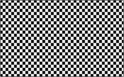 Flagship Carpets Schoolgirl Style Black and White Checkerboard Educational Area Rug for Kids Room Seating Décor, Children's Classroom, Play Carpet for Teaching and Playroom, 7'6" x 12'