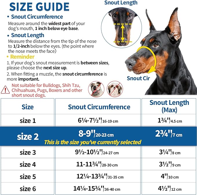 BARKLESS Dog Muzzle, Basket Muzzle Anti Biting Chewing, Sturdy Lightweight Cage Mouth Cover for Small Medium Large Sized Dogs, Allows Panting Drinking, Suitable for Grooming Trimming Training-Mewly Pet