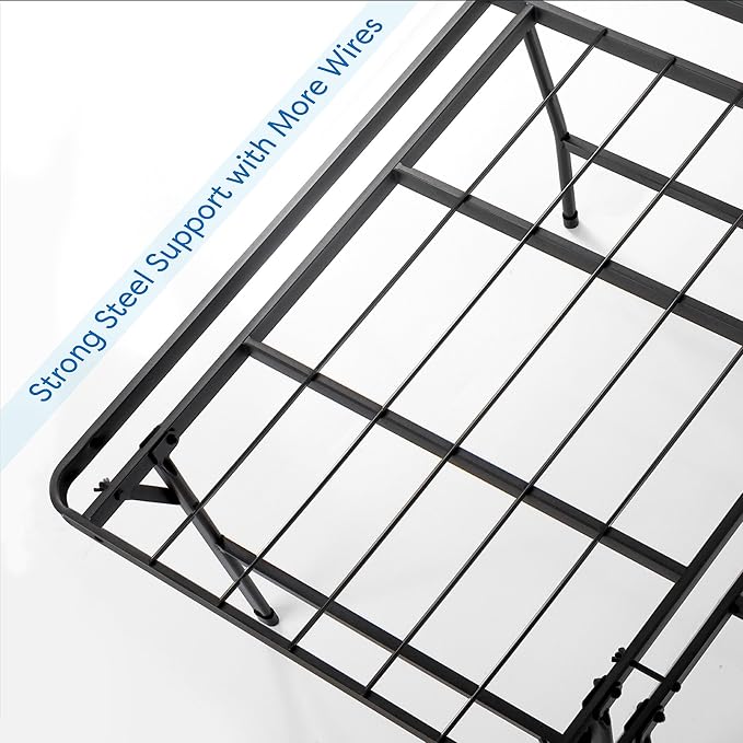 Best Price Mattress 18 Inch Metal Platform Beds w/Heavy Duty Steel Slat Mattress Foundation (No Box Spring Needed)