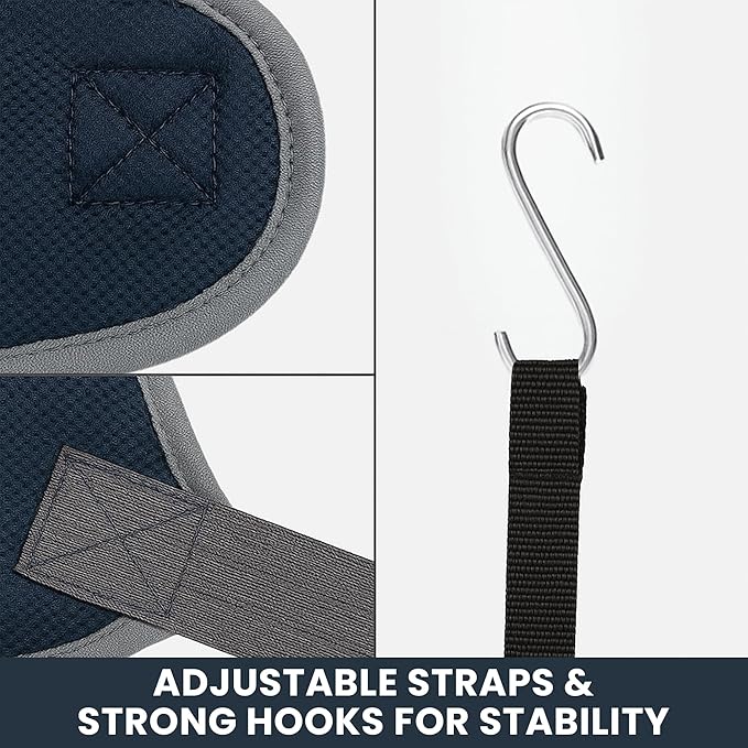 Grooming Hammock Kit for Dogs & Cats, Includes Hammock Harness, Nail Clippers, Nail File, Grooming Glove, Dematting Comb, S-Hooks, Carabiners & Storage Bag for Easy Home Grooming small (75×49) cm-Mewly Pet