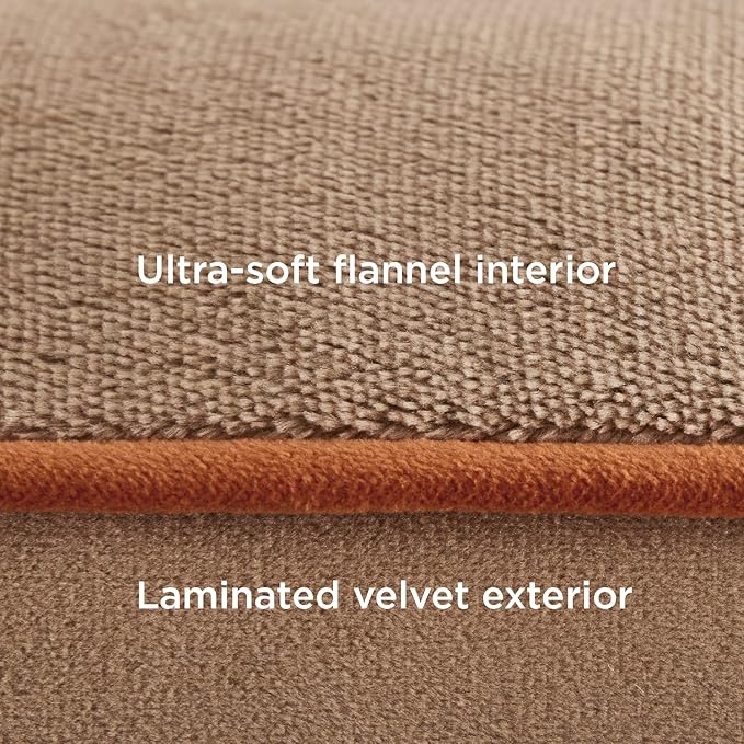 Bedsure Orthopedic Dog Beds Large Sized Dog - Washable Large Dog Cat Bed Waterproof, Comfort Dogs Couch Sofa with Washable Removable Cover, Pet Bed with Nonskid Bottom, Hazel, 35"-Mewly Pet