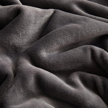 KMUSET Fleece Blanket King Size Dark Grey Lightweight Super Soft Cozy Luxury Bed Blanket Microfiber Factory Shop