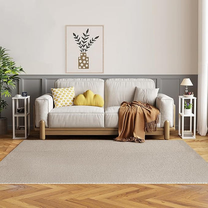 TUTOTAK Small Side Table, Narrow End Table, Bedside Table, Couch Side Table with Wheels for Living Room or Bedroom, White TB01BW061