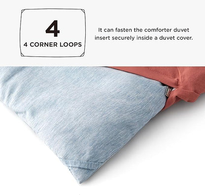 Bedsure King Size Comforter Set - Light Blue Soft Bedding for All Seasons, Cationic Dyed Bed Set, 3 Pieces, 1 King Size Comforter (104"x90") and 2 Pillow Shams (20"x36"+2")