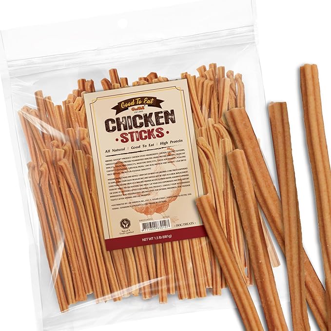 Gootoe Chicken Dog Treats – Chicken Sticks 1.5 lb – All Natural, Grain-Free, Low Fat, Premium Training Chews, Healthy & Easily Digestible-Mewly Pet