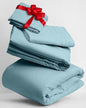 Mellanni Twin XL Sheets Set - 3 PC Iconic Collection Bedding - Hotel Luxury, Extra Soft, Cooling Bed Sheets - Wrinkle, Fade, Stain Resistant (Twin Extra Long, Aqua)