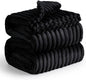 Bedsure GentleSoft Black Blanket Full Size for Bed - Cozy Soft Blankets for Women, Cute Large Fleece Throws for Girls, 84x90 Inches