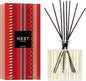 NEST New York Reed Diffuser, Holiday - 5.9 fl oz - Fragrance for Up to 90 Days - Reusable, Refillable Glass Holder - Includes 8 All-Natural Reed Sticks - Flame Free