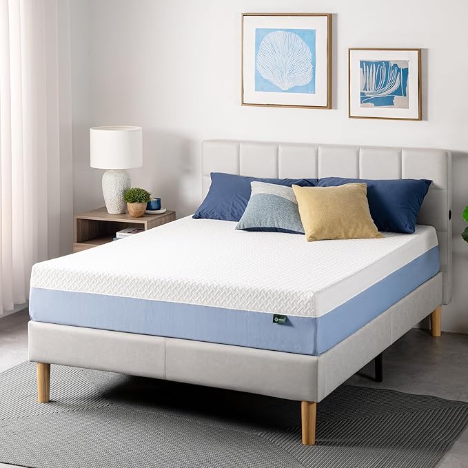 ZINUS 10 Inch King Cooling Essential Memory Foam Mattress [NewVersion], Fiberglass Free, Medium Feel, Breathable Cooling Layers, Certified Safe Materials