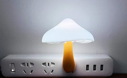 iBetterLife Sensor LED Mushroom Night Light Plug-in Wall Dream Bed Room Nightlight for Adults Kids Cute Mushroom Lamp Cottagecore Decor for Bedroom, Bathroom, Stairs, Hallway Corridor, Warm White