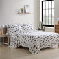 Eddie Bauer - Sheets, Cotton Flannel Bedding Set, Brushed for Extra Softness, Cozy Home Decor (Beacon Hill Ivory, King)
