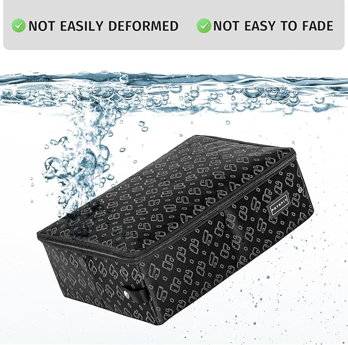 PETSFIT Portable Litter Box - Leak-Proof, Travel Litter Box with Lid, Collapsible Litter Boxes Perfect for Hotel/Lawn/Car Travel-Mewly Pet