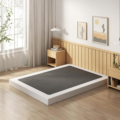 EMODA 5 Inch Box Spring Full Size Bed Base, 3000 LBS Heavy Duty Metal Mattress Foundation with Fabric Cover, Easy Assembly, Black