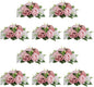 NUPTIO Flower Balls for Wedding Centerpieces - 10 Pcs 9.5 inch Diameter Fake Flower Ball Arrangement Bouquet Party Centerpieces for Tables - Dusty Rose Bouquet Centerpiece Flowers for Wedding Table