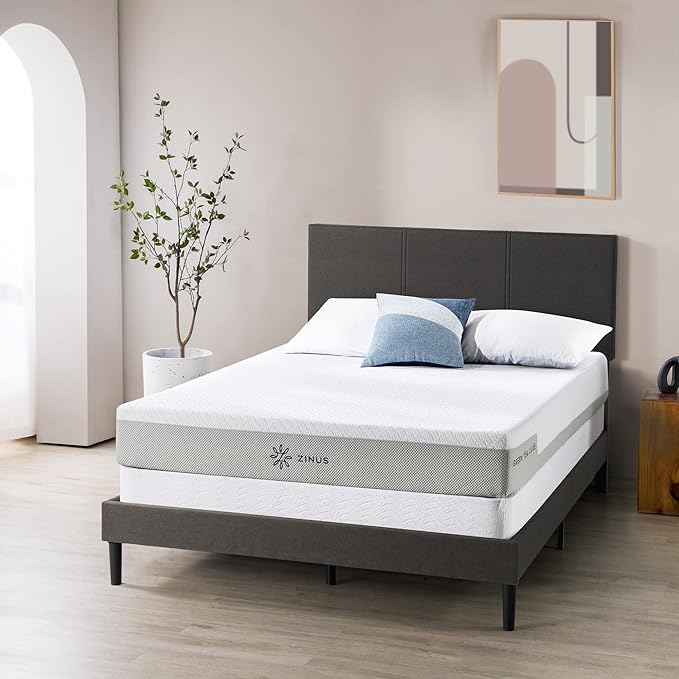 ZINUS 7 Inch Queen Metal Smart Box Spring, Mattress Foundation, Strong Metal Frame, Easy Assembly