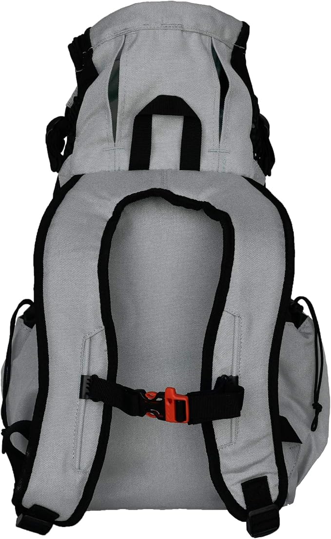 K9 Sport Sack Air 2 - X-Small, Light Grey - Ideal for Dogs with 9-12” Back Length - Durable, Breathable Backpack-Style Carrier - Perfect for Walks, Short Hikes & Public Transportation-Mewly Pet