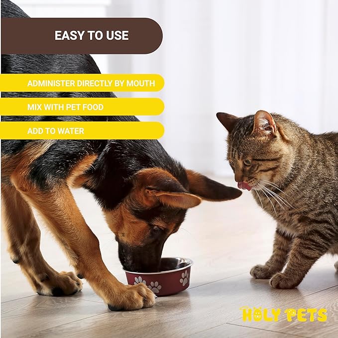 Cough Medicine for Dogs & Cats, Respiratory Infection Support - Sneezing Relief & Kennel Cough Treatment - Pet Asthma Support - Made with Natural Ingredients in The USA (4oz)-Mewly Pet