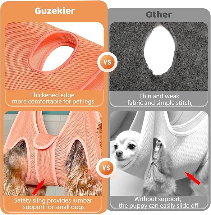 Guzekier Dog Grooming Hammock Harness for Dogs, Dog Nail Clipper-Mewly Pet