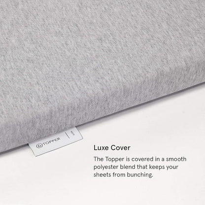 Tuft & Needle Mattress Topper, Queen Size, 2 inches of our Breathable, Supportive Adaptive Foam, Luxe Gray Cover, CertiPUR-US and Greenguard Gold Certified