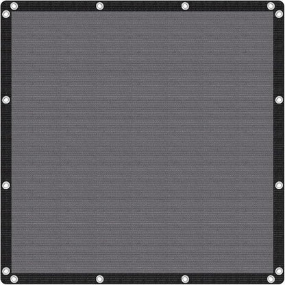 VICLLAX 90% Shade Fabric Sun Shade Cloth with Reinforced Grommets, Outdoor Sun Screen Fabric for Outdoor Patio Garden Pergola Cover Canopy 6x6 FT, Dark Grey