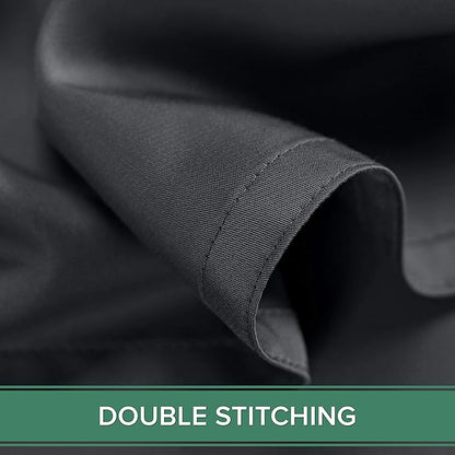 King Sheets by Pure Bamboo, Genuine 100% Organic Viscose Derived from Bamboo Bed Sheet Set, Luxuriously Soft & Cooling, Double Stitching, Lifetime Quality Promise (King, Charcoal)