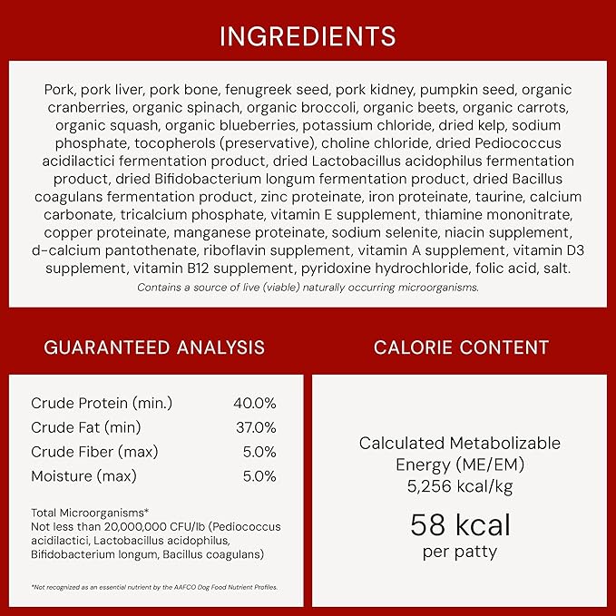 Stella & Chewy's Freeze-Dried Raw Dinner Patties - Purely Pork Recipe - High Protein Grain-Free Puppy & Dog Food - Perfect For Picky Eaters - 14 oz-Mewly Pet