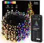 BrizLabs Smart Christmas Lights, 229ft 700 LED Color Changing Christmas String Lights with APP/Voice Control, Warm White & Multicolor Xmas Tree Lights Music Xmas Fairy Lights for Indoor Outdoor Home