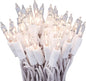 612 Vermont 50 Clear Christmas Lights on White Wire, UL Approved for Indoor/Outdoor Use, 9 Foot of Lighted Length, 11 Foot of Total Length