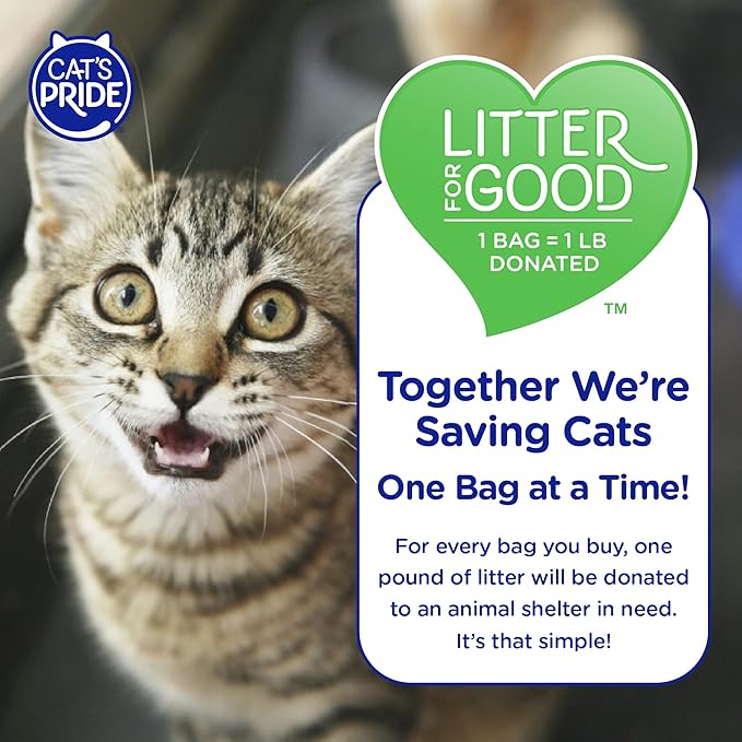 Cat's Pride Premium Lightweight Clumping Litter: Complete Care - Up to 10 Days of Powerful Odor Control - Hypoallergenic - Multi-Cat, Unscented, 18 Pounds-Mewly Pet
