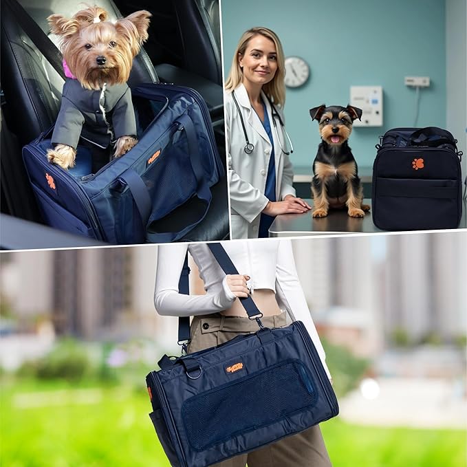 Dog Sling Carrier for Small Dogs – Pet Shoulder Bag with Safety Strap, Breathable Dog Pouch Carrier for Puppies and Cats – Soft Hands-Free Dog Carrier for Travel, Hiking, Shopping-Mewly Pet