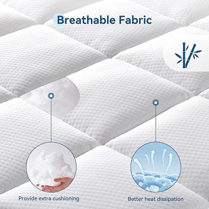 ONENICE 10 Inch Twin Mattress for Single Bed, Breathable Gel-Memory Foam Plus Pillowtop Mattress in a Box for Pressure Relief, CertiPUR-US Certified, Fiberglass-Free