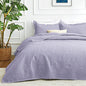Love's cabin California King Size Quilt Bedding Set Lavender Bedspreads - Cal King Lightweight Bedspread Comforter - Coin Pattern Coverlet for All Season - 3 Pieces (1 Quilt, 2 Pillow Shams)