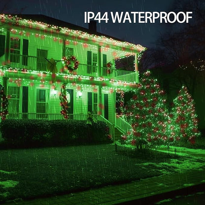 Dazzle Bright Outdoor Christmas String Lights, 1000 LED 328 FT Plug in Fairy Light with Remote Control 8 Modes & Timer, Waterproof Decoration for Home Garden Yard Xmas Wedding, Red & Green