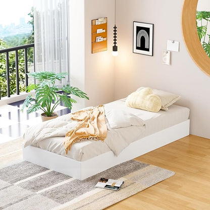 EMODA 9 Inch Twin Box Spring Heavy Duty Metal Mattress Foundation Bed Base with Fabric Cover, Easy Assembly