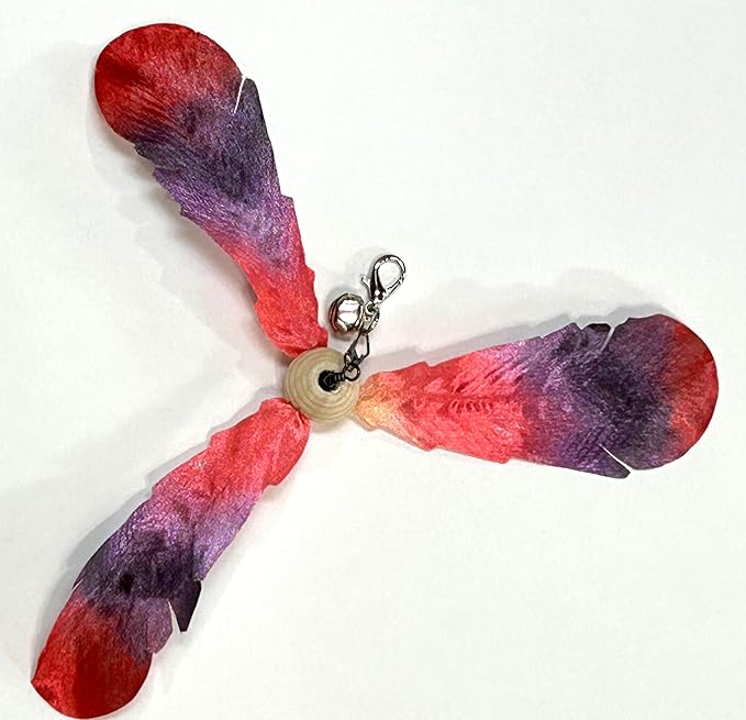 Interactive Cat Teaser Wand with Feather Attachments, Multi-Color Toys, 8 Piece Set-Mewly Pet