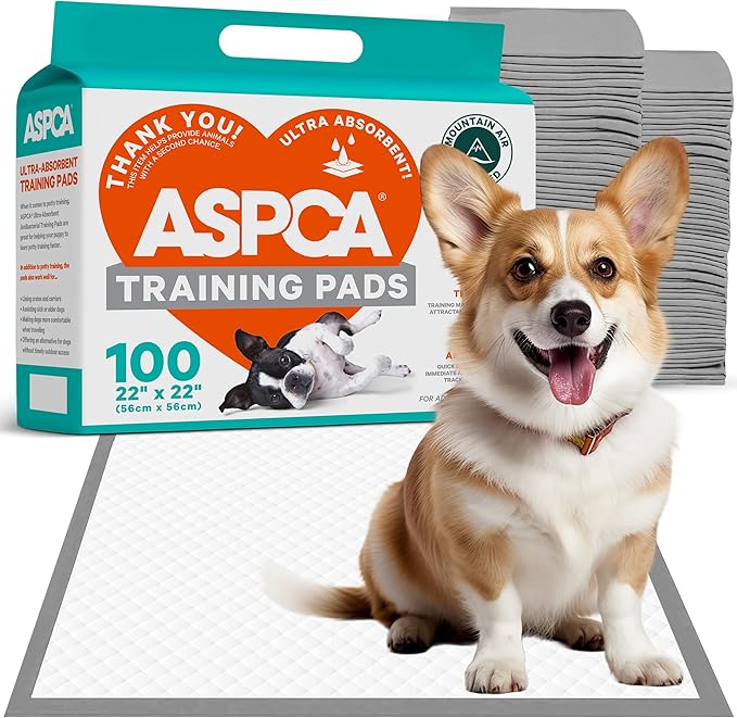 Scented Puppy Pads, [100 Count], Dog Pee Pads for Training, Absorbent Potty Pads for Dogs, Quick-Drying Leakproof Large Dog Pads with Odor Control, 22"x22", Puppy Pads for Indoor or Outdoor Use-Mewly Pet