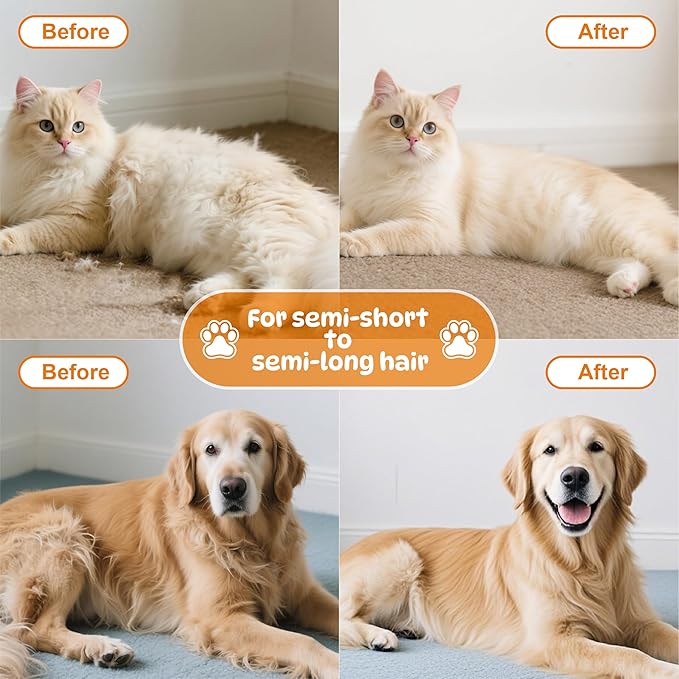 Cat Steam Brush for Indoor Cats, Dog Brush for Shedding, Spritz Defur Comb for Short & Long Hair, Pet Spray Hair Removal Comb, USB Rechargeable Grooming Supplies Steam Brush for All Pets (White)-Mewly Pet