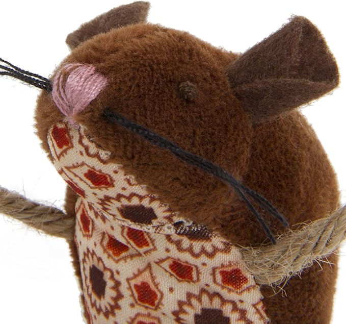 Petlinks (2 Count) Lil' Critters Mice Catnip Cat Toys - Brown, 2 Count-Mewly Pet