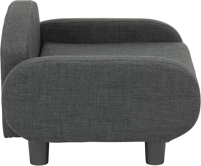 Paws & Purrs Multi-Cat Sofa Elevated Pet Bed for Indoor Cats Raised Cats Couch with Removable Washable Mattress Cover for Kittens, Dogs - 35.5" Wide, Gray-Mewly Pet