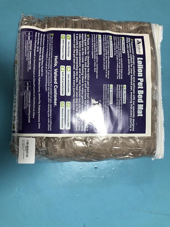 Dog Car Bed Mat, Non-Slip Backseat Extender Pet Blanket, Plaid Dog Bed for SUVs, Sedans & Trucks, Chew-Resistant Travel Pad for Dogs, Easy Clean & Scratch-Proof & Comfort (50"x24.6") Brown-Mewly Pet